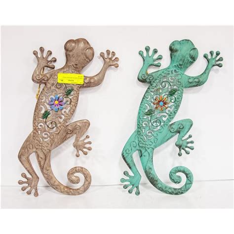 Metal Iguana Decor 